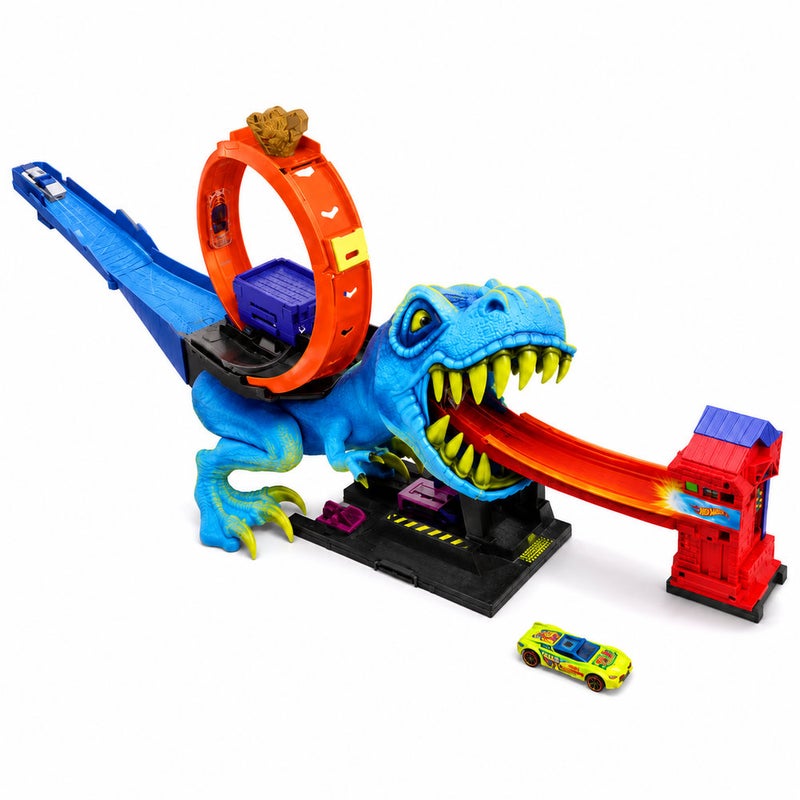 Hot Wheels City T-Rex Chomp Down Track Set with 1 Car - HKX42 - Image 5