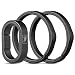 FEGVE Key Ring Titanium Side Pushing Key Rings Keychain Rings Small Split Keyrings for Men Black - Image 2