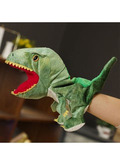 Ant Green Dinosaur Plush Hand Puppet, Dinosaur Plush Animal Hand Puppet Plush Toy for Early Education Role-Playing(30cm)  - Image 1