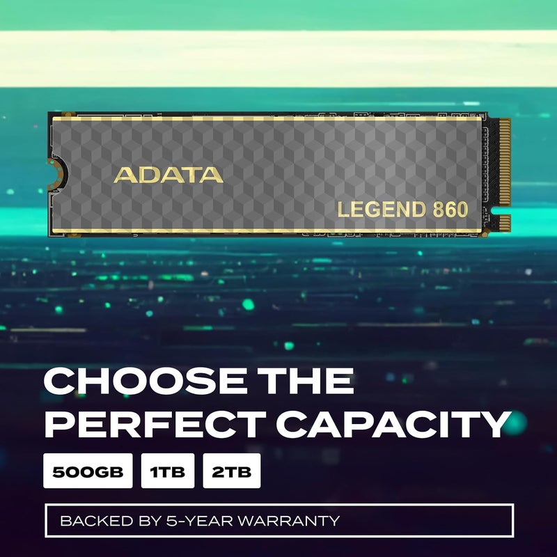 SLEG-860-500GCS M.2 500GB Legend 860 NVMe PCIe 4.0 5000/3000MB/s Solid State Drive - Image 3