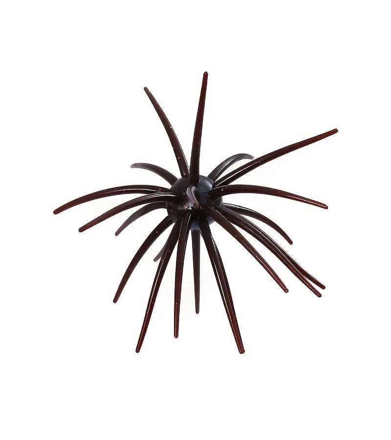 Floating Soft Sea Urchin Lure Durable PVC Bait 5 Dark Green Boxed Fishing Tool - Image 1