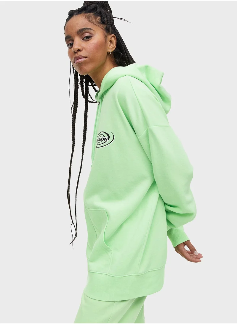 H&M Oversized Graphic Detail Hoodie
