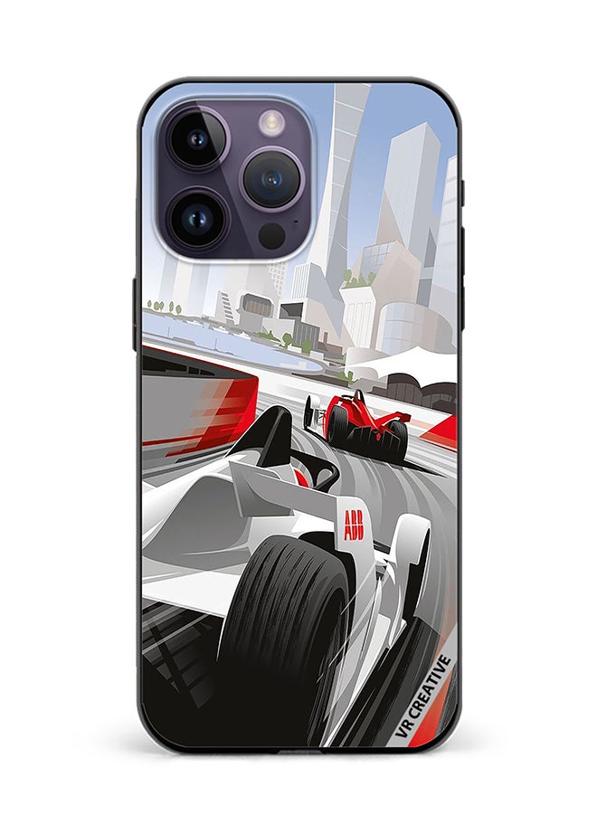 VR CREATIVE Protective Case Cover For Apple iPhone 16 Pro F1 Car Racing Design Multicolour - Image 1