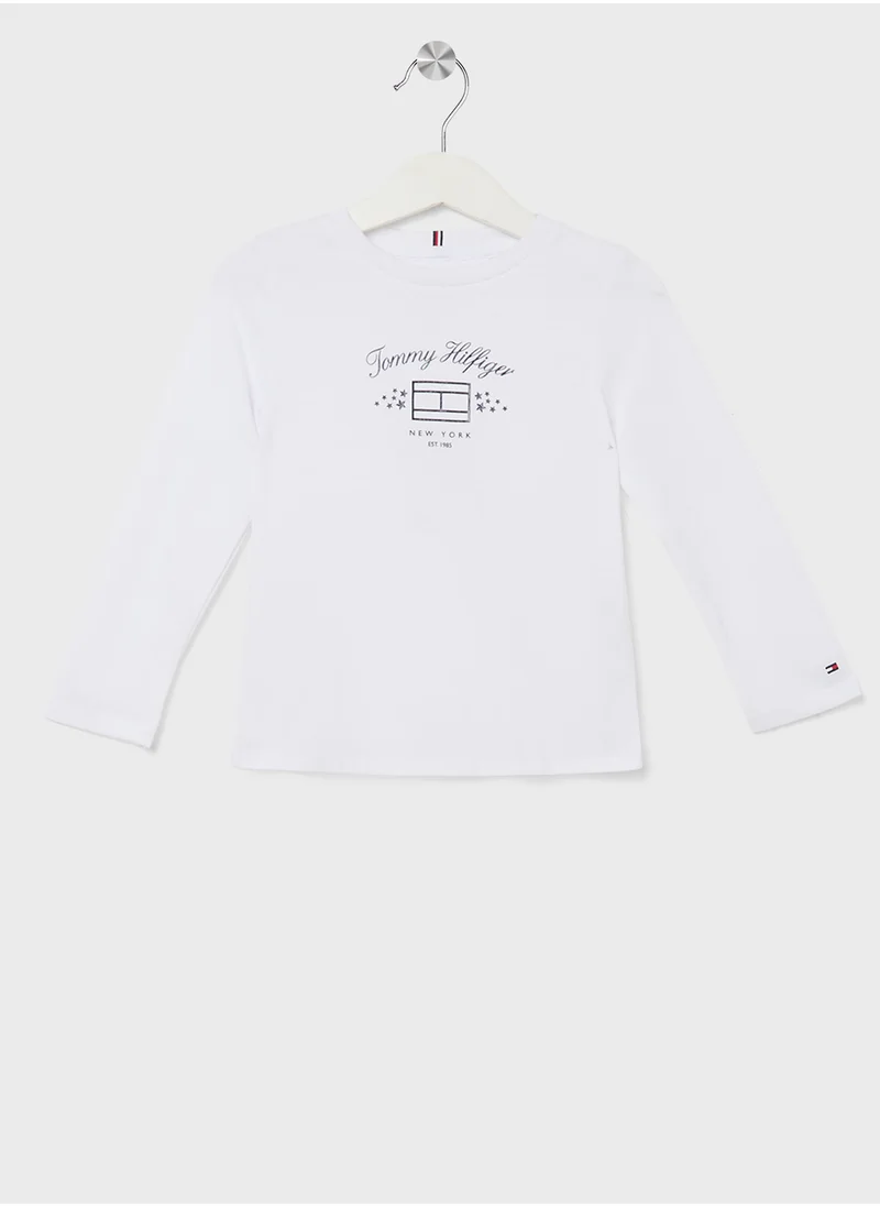 تومي هيلفيغر TH STARS FLAG PRINT TEE LS