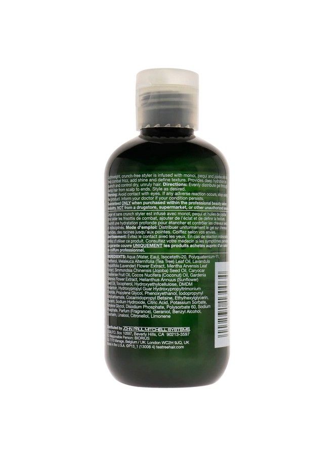 Tea Tree Lavender Mint Defining Gel Lightweight Frizz Control For Coarse Curly + Dry Hair 6.8 Oz. - Image 3