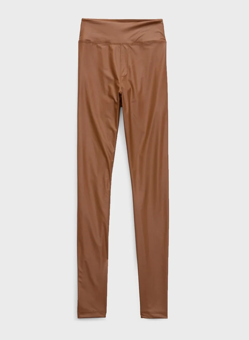 Aerie High Waist Pu Leggings