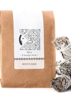 White Sage Bundles 3 Pack Sage Smudge Stick for Home Cleansing Incense Healing Meditation and California Smudge Sticks Rituals 4 Inch