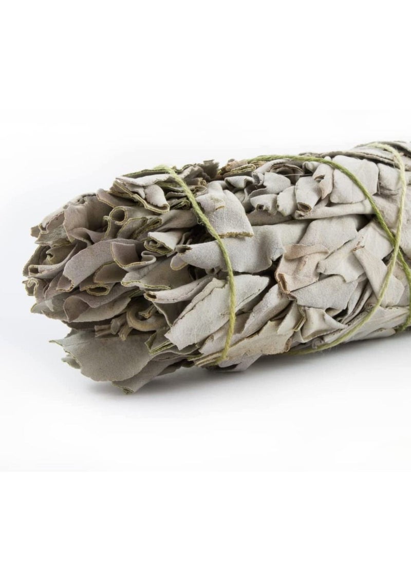 null - White Sage Bundles 3 Pack Sage Smudge Stick for Home Cleansing Incense Healing Meditation and California Smudge Sticks Rituals 4 Inch - Image 1