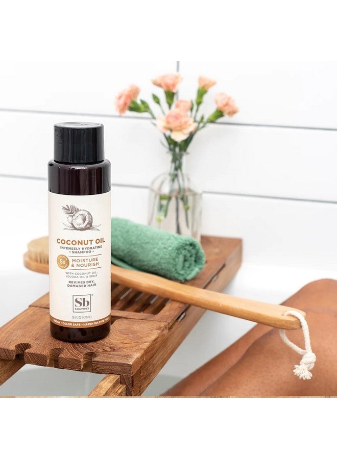 Soapbox Shampoo And Conditioner Set With Coconut Oil Jojoba Oil Aloe And Shea Butter To Moisturize And Nourish For All Hair Types 16 Ounces Each (Pack Of 2) - Image 4