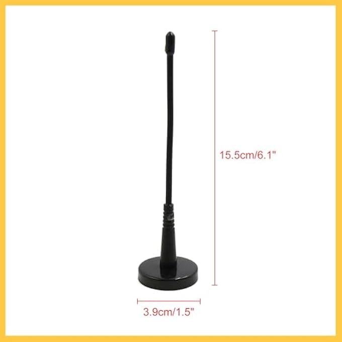 rayihni Black Magnetic Base Truck Vehicle Car Roof Mount Decorative Aerial Antenna Auto Replacement Parts - Image 3