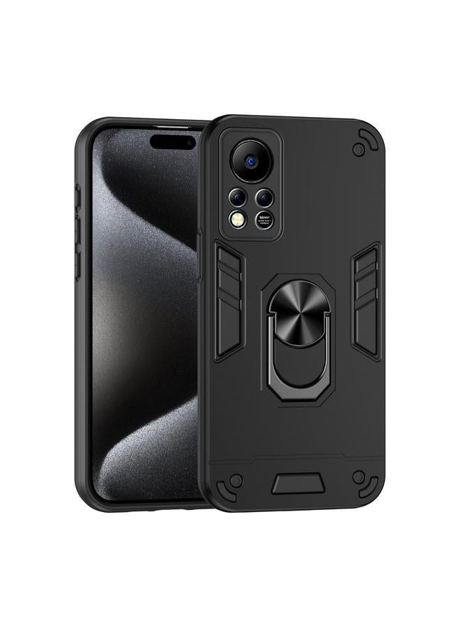 زبون جراب لهاتف Infinix Hot 11s NFC مقاوم للصدمات مزود بحلقة معدنية - Image 1