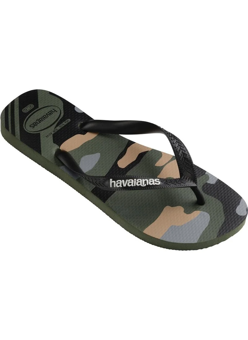 هافاياناس Top Camu Green Oliveblack Dark Green Men's Slippers