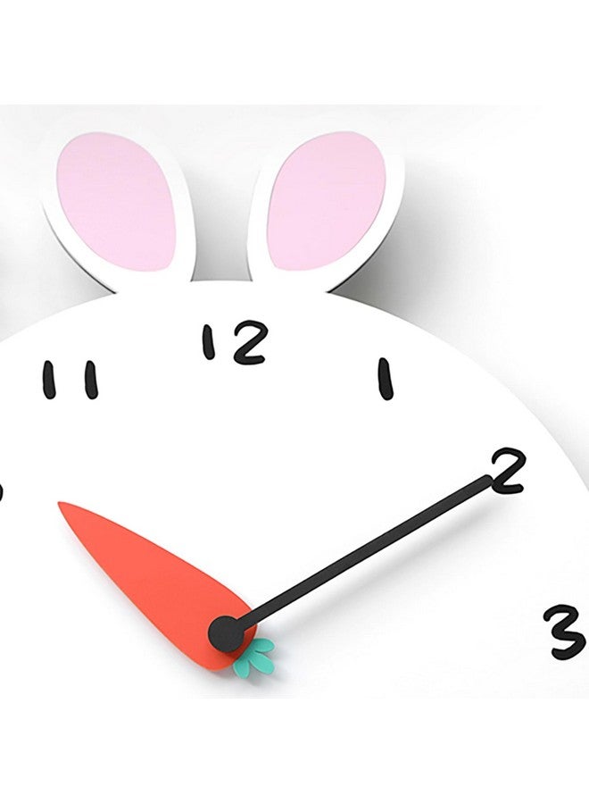 ستيفاني إمبورتس مجموعة ستيفاني إمبورتس لساعات الحائط الصامتة العصرية البسيطة مع مجموعة حيوانات مضحكة (أرنب) - Image 2