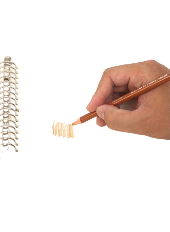 Keep Smiling Skin Tints Pastel Pencils, 12 Colours – High Quality & Non-Toxic - Image 5