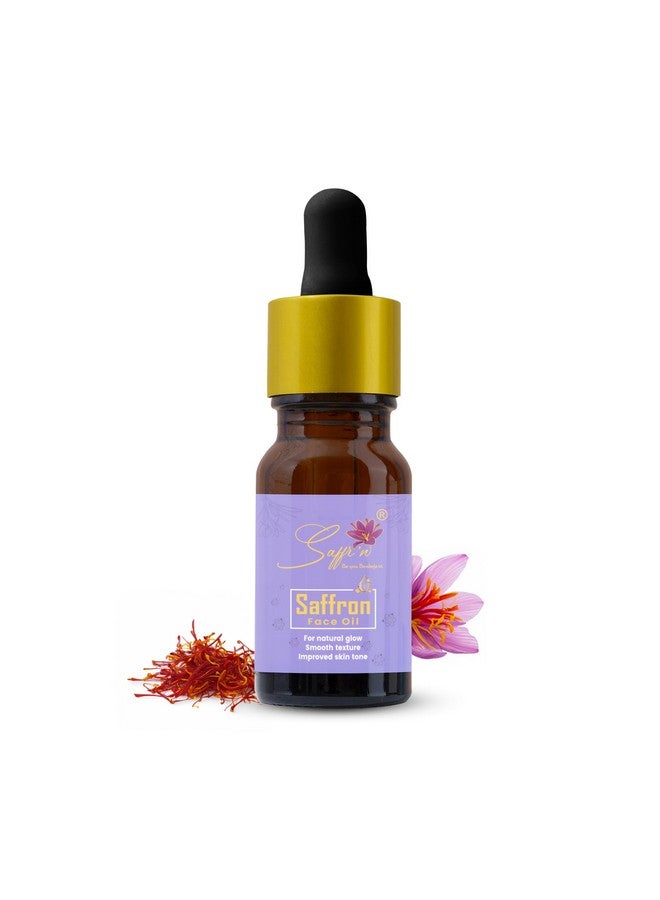 Saffr'n Brightening & Hydrating Face Oil with real and natural Saffron Strands, Squalene, Jojoba, Green Tea | 15ml - Image 1