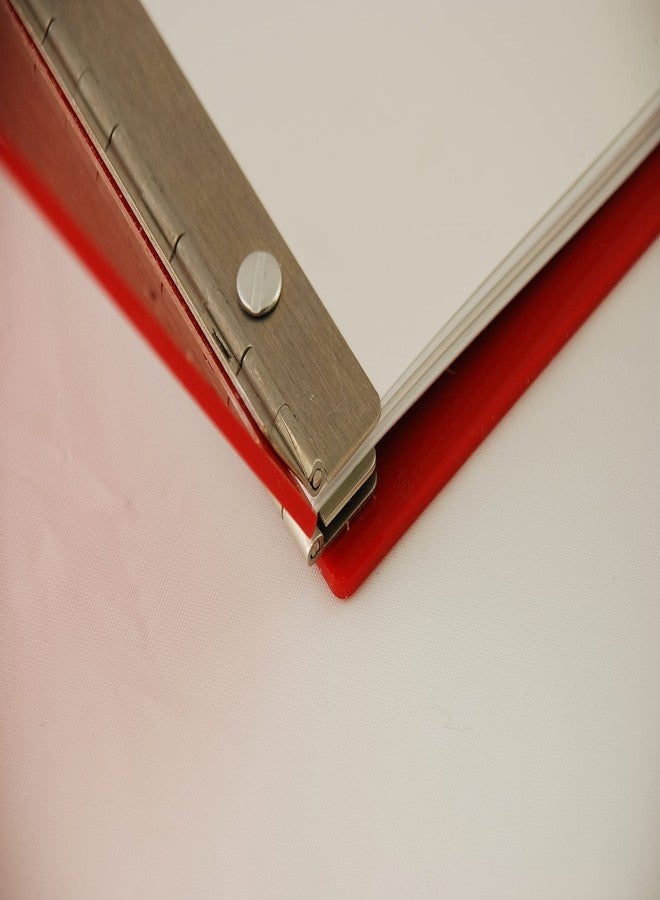 Ruby Paulina 11x17 Screw Post Binder Acrylic Panel with Fixed Posts Red - Image 2