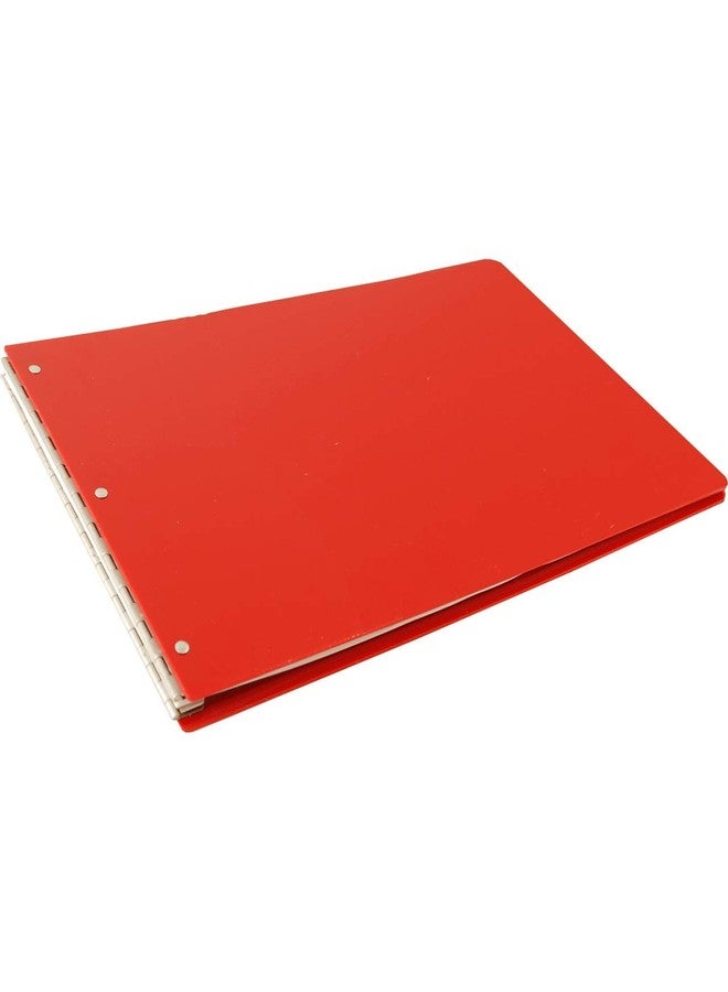 Ruby Paulina 11x17 Screw Post Binder Acrylic Panel with Fixed Posts Red - Image 1