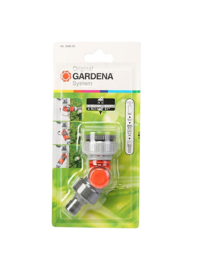 GARDENA Elbow Joinrunning Water Handle Extension Gray Orange