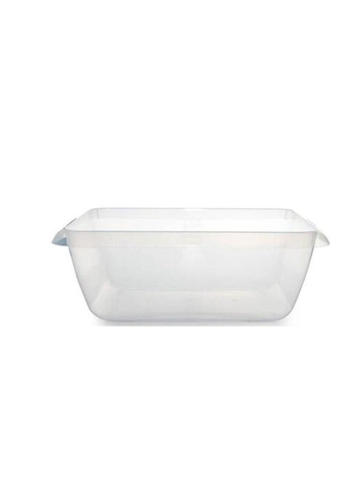 GAB Plastic Gab Plastic Rectangular Basin, 36cm, Clear 