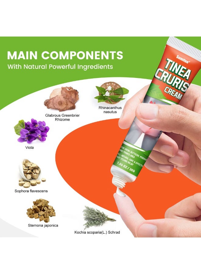 Sumifun Tinea Cruris Cream,Effective Antifungal Treatment for Jock Itch, Ringworm, Athlete's Foot - Image 3
