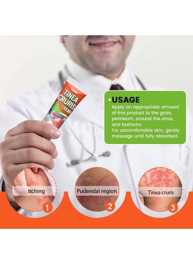 Sumifun Tinea Cruris Cream,Effective Antifungal Treatment for Jock Itch, Ringworm, Athlete's Foot - Image 2