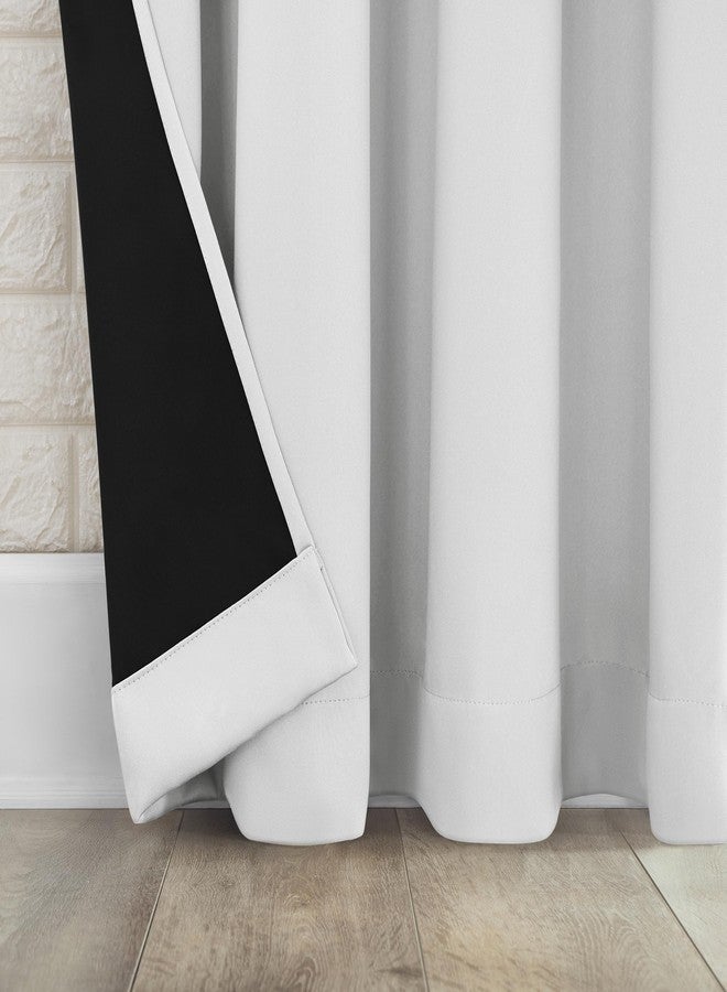 Sun Zero Bergen Theater Grade Extreme 100% Blackout Rod Pocket Curtain Panel, 40" x 63, White - Image 5