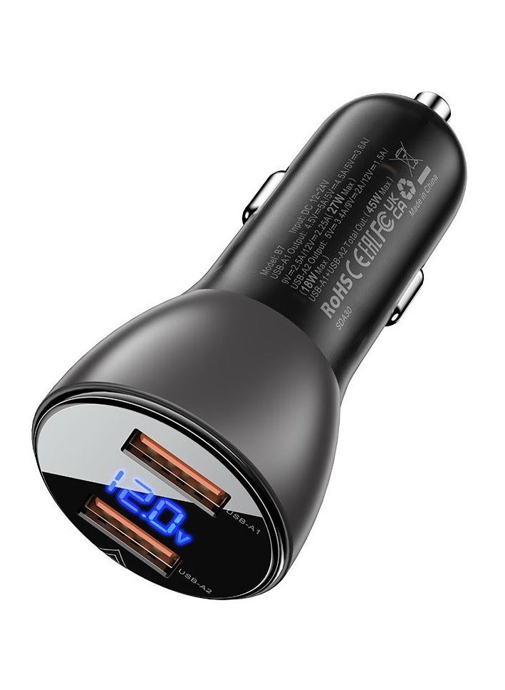 ACEFAST Fast Charge Car Charger B7 45W (2xUSB-A) - Image 2
