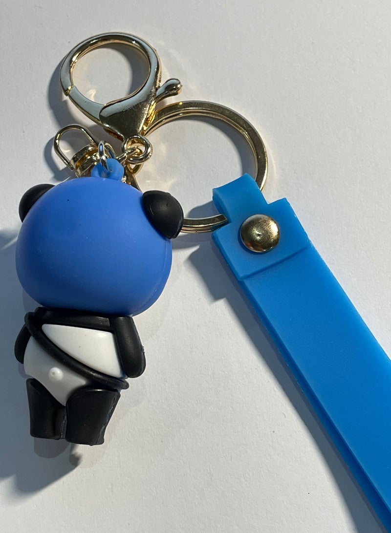 ميدالية مفاتيح كرتونية مميزة اكسسوار لطيف سلسلة مفاتيح أنمي بشخصية دب مع شريط يتناسب مع السيارة والمحفظة والحقيبة هدية ابداعية لطيفة - Image 3