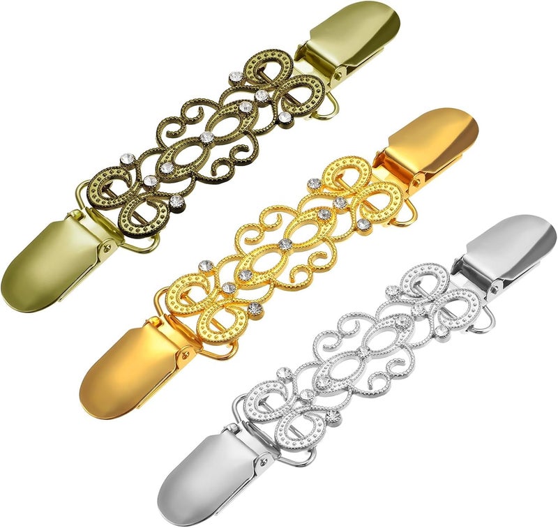 Bukela 3 Pcs Dress Clips, Dress Cinch Clips Waist Cincher Clip Shirt Clips for Women Clothing Shawl Clips - Image 1