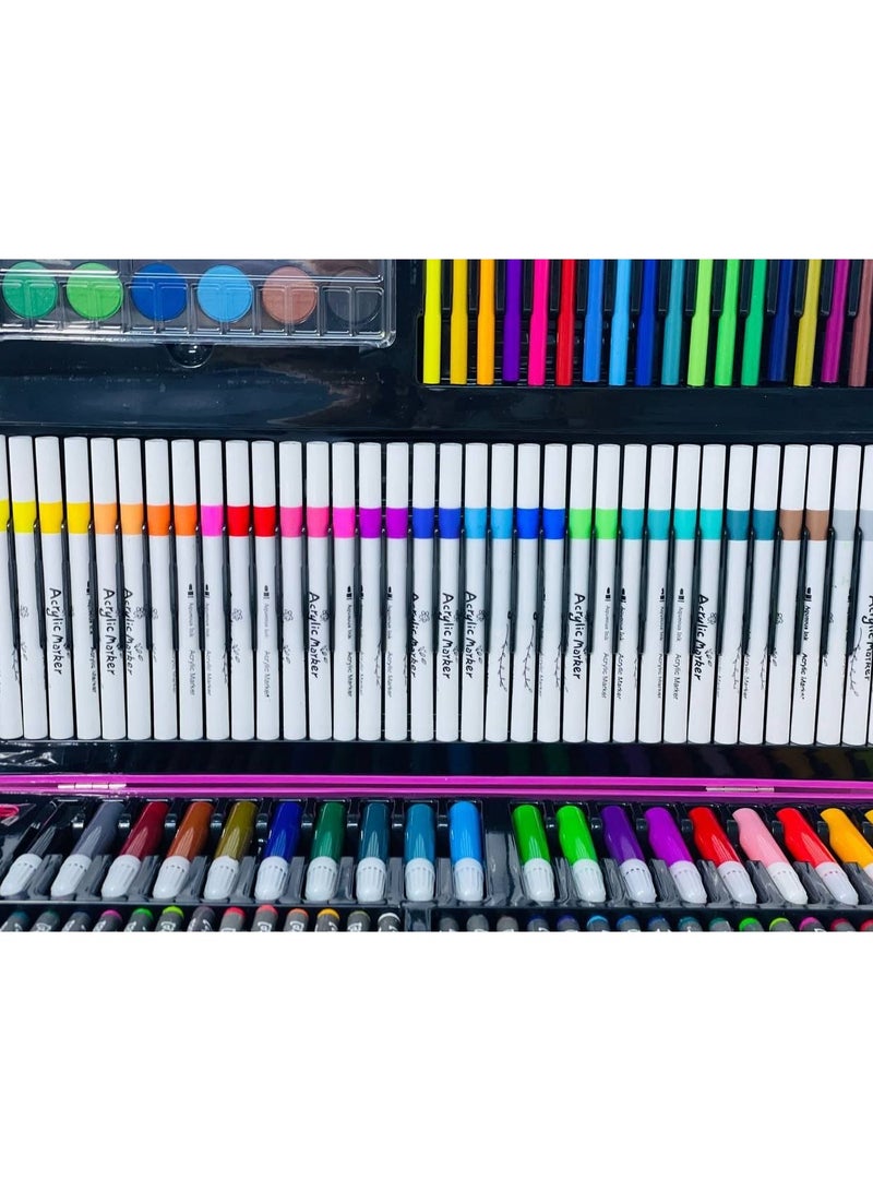 شنطة الوان كرومي  الالوان السوبر  الشنطة المتكاملة اللي فيها جميع الالوان فيها الالوان الشمع و الوان المياه الوان خشب  فيها : ١٨٠ قطعه تلوين  مقاس الشنطة : ٢٩*٤٦ سم - Image 3