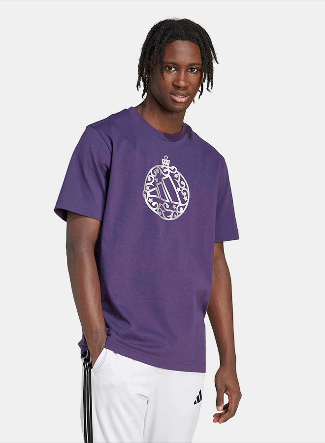 Adidas Holiday Metallic Graphic T-Shirt - Image 3