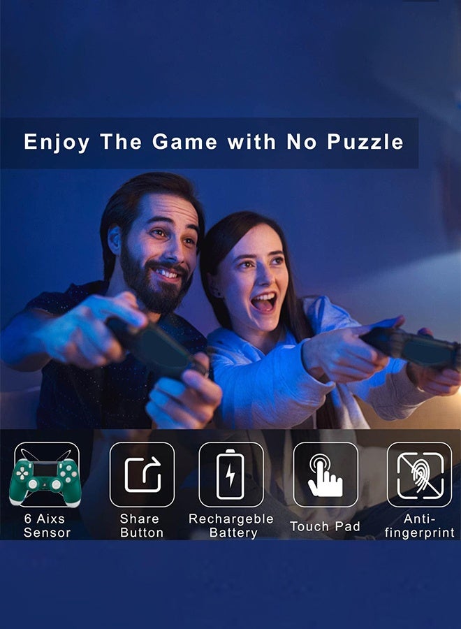 سوني كوبوريشن وحدة تحكم لاسلكية Dualshock 4 لجهاز PlayStation 4 مع عصا تحكم للألعاب ووظيفة الاهتزاز المزدوج. - Image 4