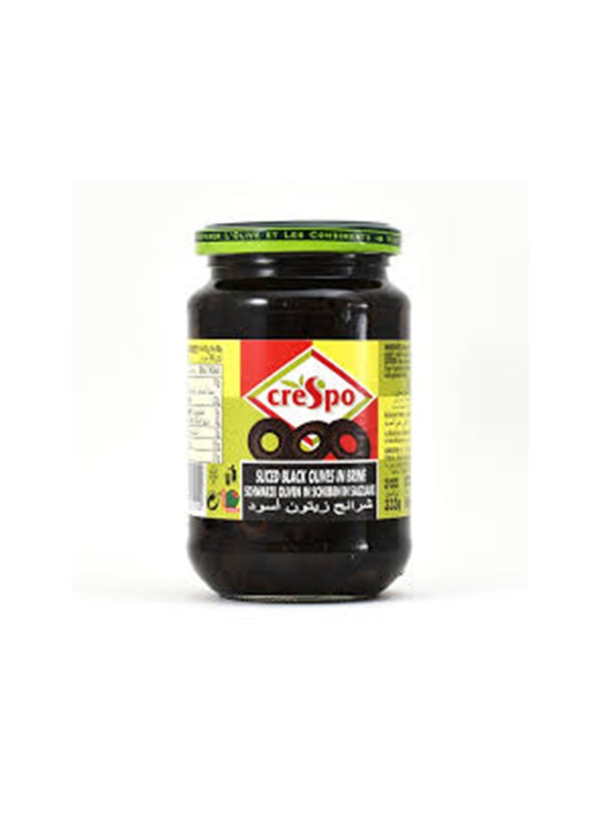 Crespo Sliced Black Olives (Jar) 333g