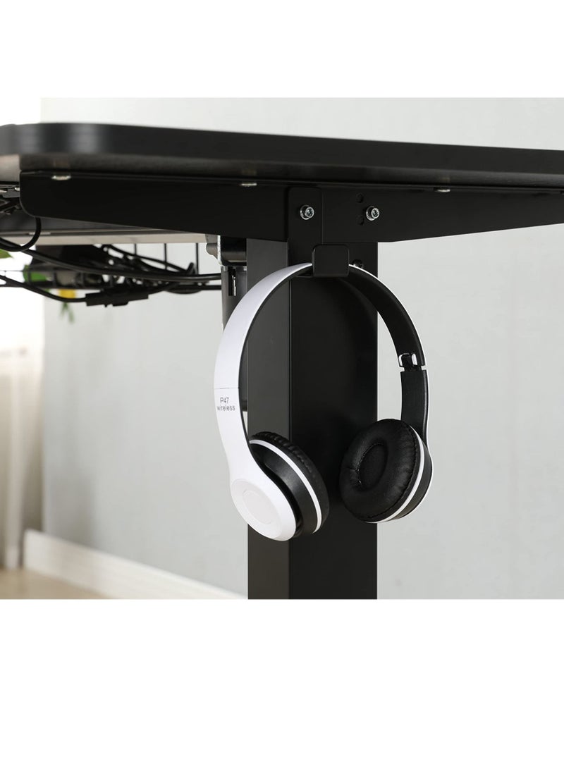 Royal Polar مكتب كمبيوتر كهربائي مريح قابل للرفع ومحطة عمل ذكية مع وحدة تحكم في الذاكرة بأربعة ارتفاعات مع خطاف سماعة رأس - Image 2