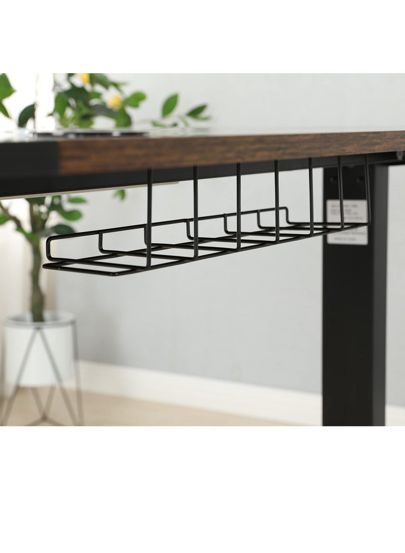 Royal Polar مكتب كمبيوتر كهربائي مريح قابل للرفع ومحطة عمل ذكية مع وحدة تحكم في الذاكرة بأربعة ارتفاعات مع خطاف سماعة رأس - Image 3