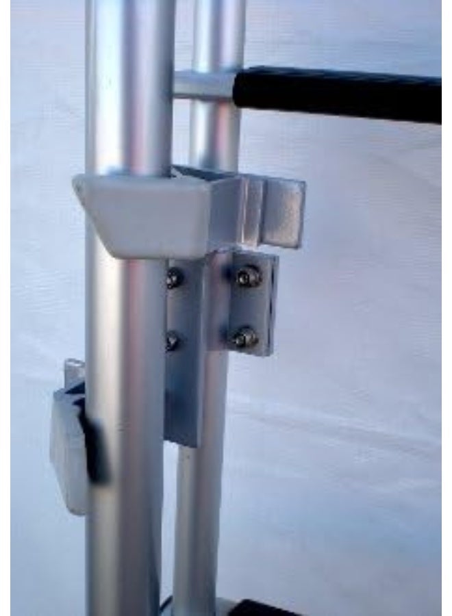 Eez Rv Products Aluminum Flag And Wind Sock Pole Mount For Rv Ladders - Adjustable - Image 1