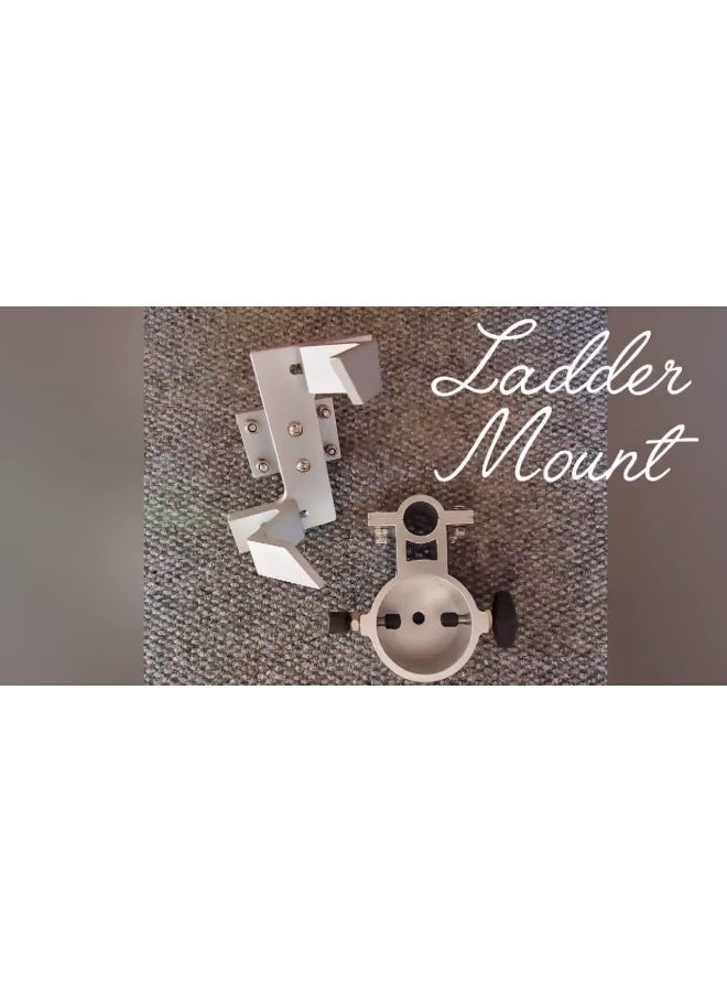 Eez Rv Products Aluminum Flag And Wind Sock Pole Mount For Rv Ladders - Adjustable - Image 4