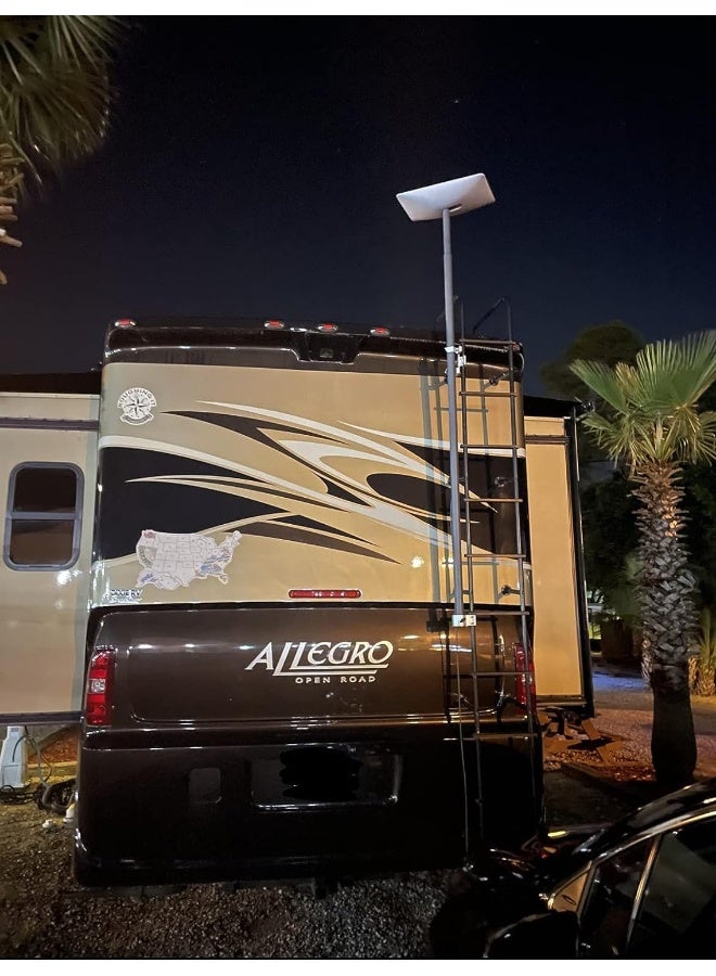 Eez Rv Products Aluminum Flag And Wind Sock Pole Mount For Rv Ladders - Adjustable - Image 3