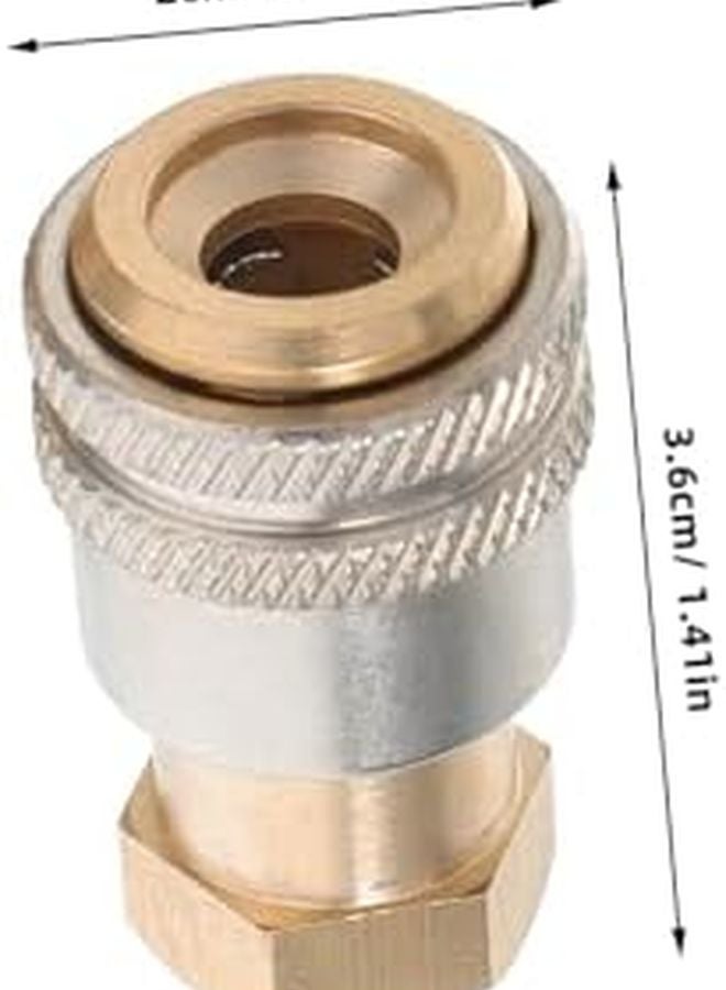 Brass Tire Inflator Chuck Quick Release Locking Air Adapter for Compressors Cars Motorcycles - Image 3