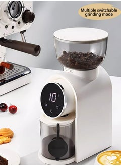 Brutelle Burr Coffee Grinder Electric Coffee Grinder Adjustable Burr Mill with 25 Precision Grind Settings with Time Display and Countdown Display White 150W  - Image 5