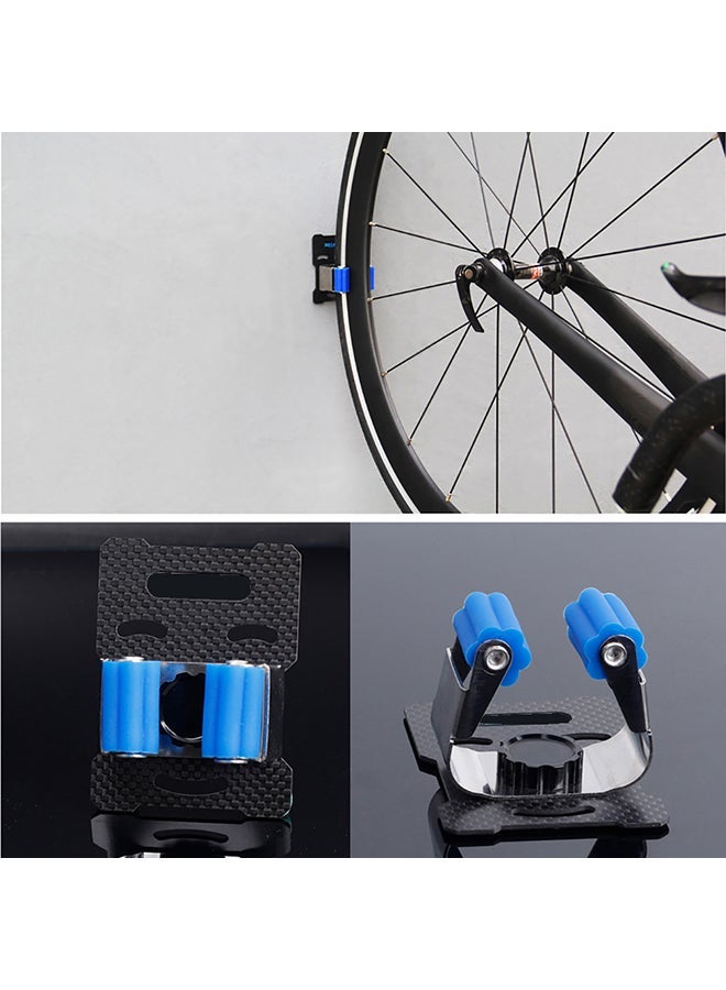 NIBEMINENT Adjustable Wall Mounted Bike Stand Holder MTB Road Bicycle Storage Hanger Rack 16.2x14.3x5.2cm - Image 2
