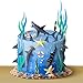 Geyee 18 Pack Shark Cake Toppers for Attack Sea Creatures Decor Shark Figurines Decorations Ocean Theme Cupcake Picks for Birthday Shower Party Favors Supplies - Image 3