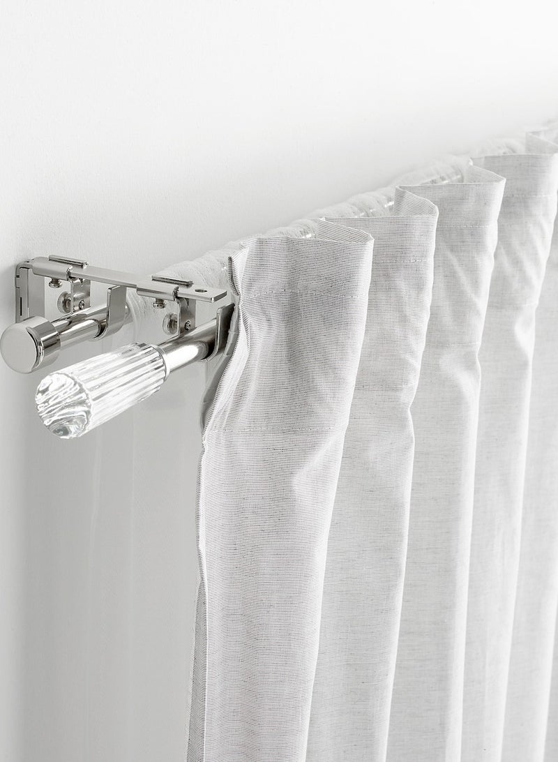 SOLDVARGMAL  Double curtain rod set 120-210 cm 19 mm - Image 2