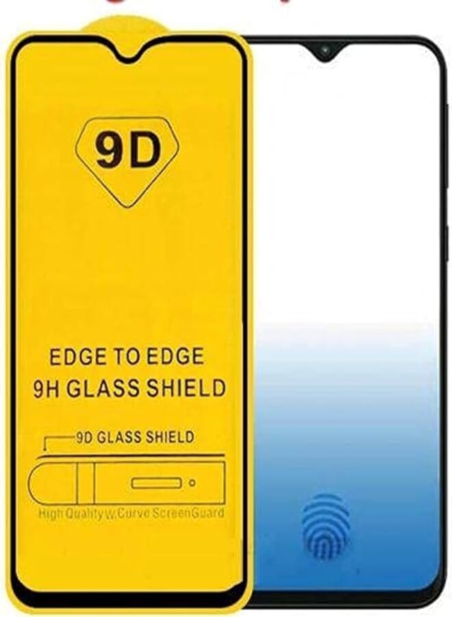 Glass 9D Full Covered Tempered Screen Protector With Black Edges For Samsung A20/A30/A50/M30 - Transparent