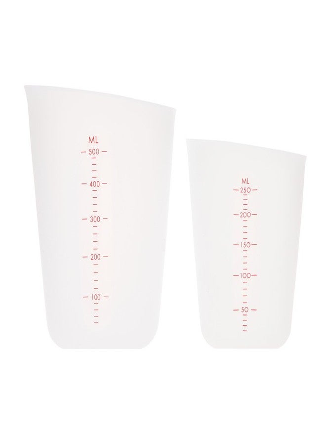 Korlin Good Grips Squeeze and Pour Silicone Measuring Cup Set - 1 and 2 Cup Capacity - Image 2