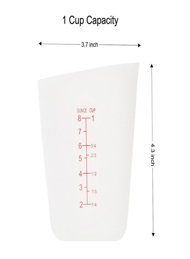 Korlin Good Grips Squeeze and Pour Silicone Measuring Cup Set - 1 and 2 Cup Capacity - Image 4