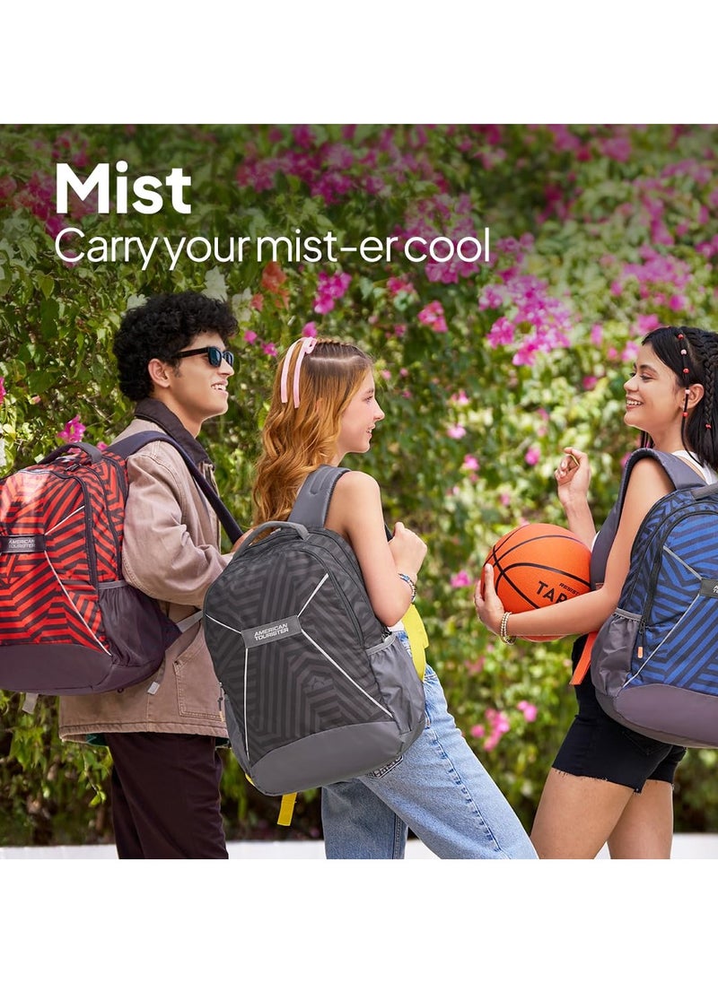 AMERICAN TOURISTER American Tourister 32.5 Ltrs Large Size Standard Backpack (Amt Mist Sch Bag03 Red), Dark Red  - Image 5