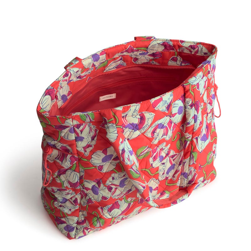 Vera Bradley حقيبة توت الأصلية الخفيفة من فيرا برادلي للنساء، زهور الخشخاش المت swirling، مقاس واحد - Image 5