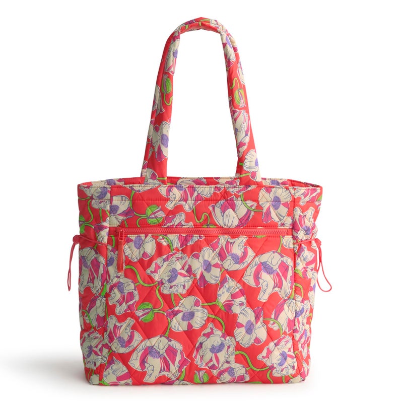 Vera Bradley حقيبة توت الأصلية الخفيفة من فيرا برادلي للنساء، زهور الخشخاش المت swirling، مقاس واحد - Image 1