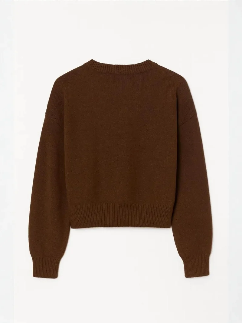 MixRay Mixray Ribbed V-Neck Tie-Front Cardigan